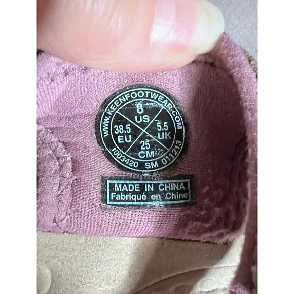 Keen womens size 8 sandals Whisper  Waterproof beige/pink hiking, camping - Picture 7 of 9